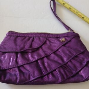 Victoria's Secret Purple Ruffle Wristlet